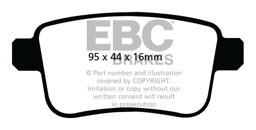 EBC Brakes RENAULT BEDRIJFSWAGEN Kangoo 1.6 2008-.. Remblokken a