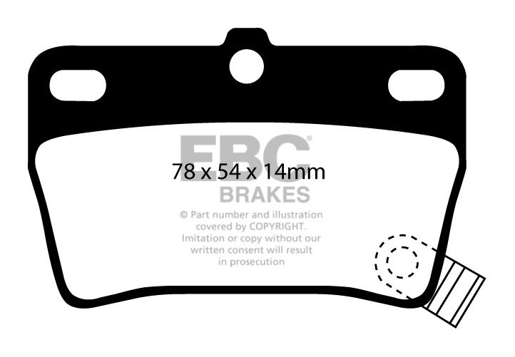 EBC Brakes TOYOTA Rav 4 1.8 2000-2006 Remblokken achterzijde