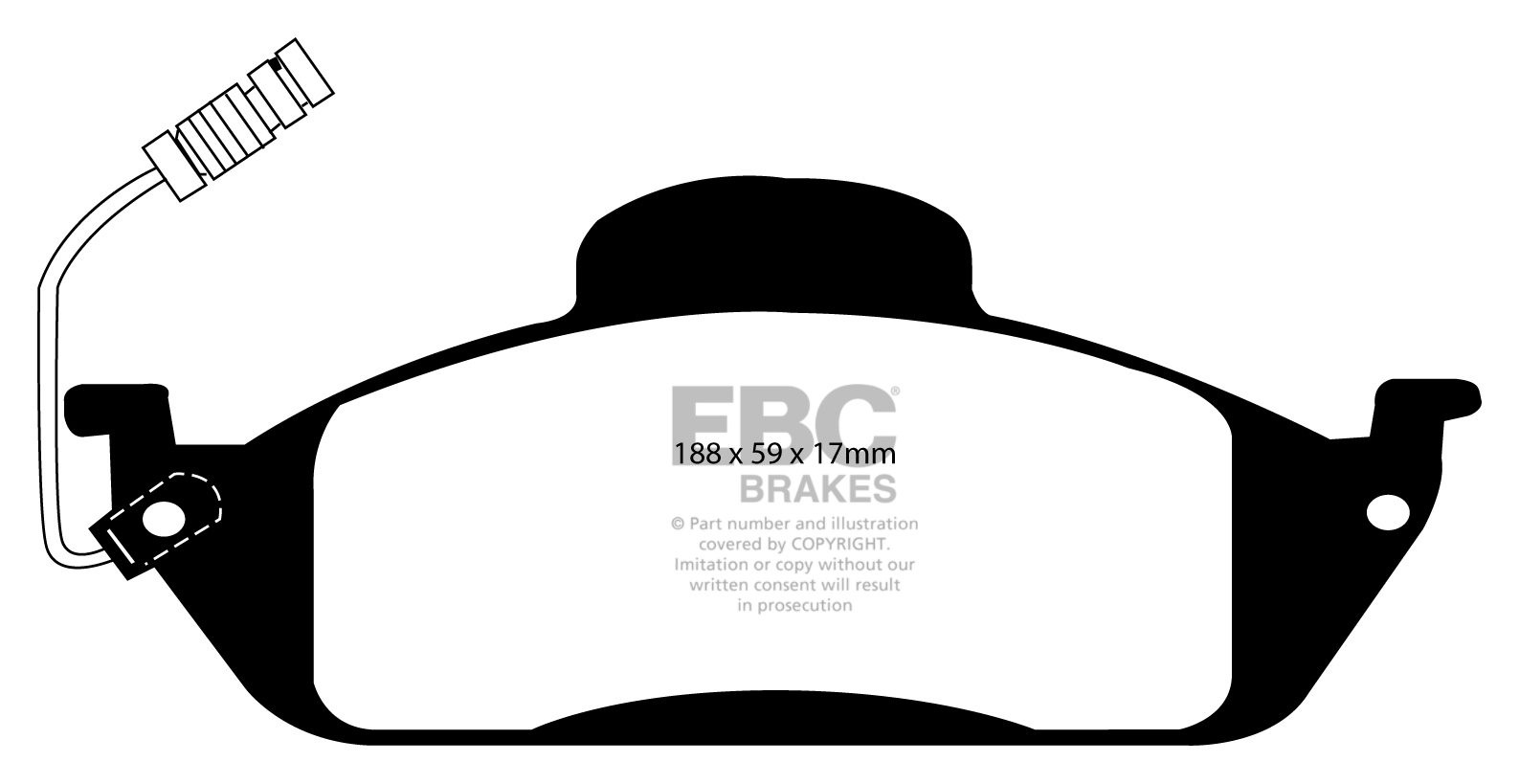 EBC Brakes MERCEDES M-Class (W163) ML230 (2.3) 98-99 Remblokken