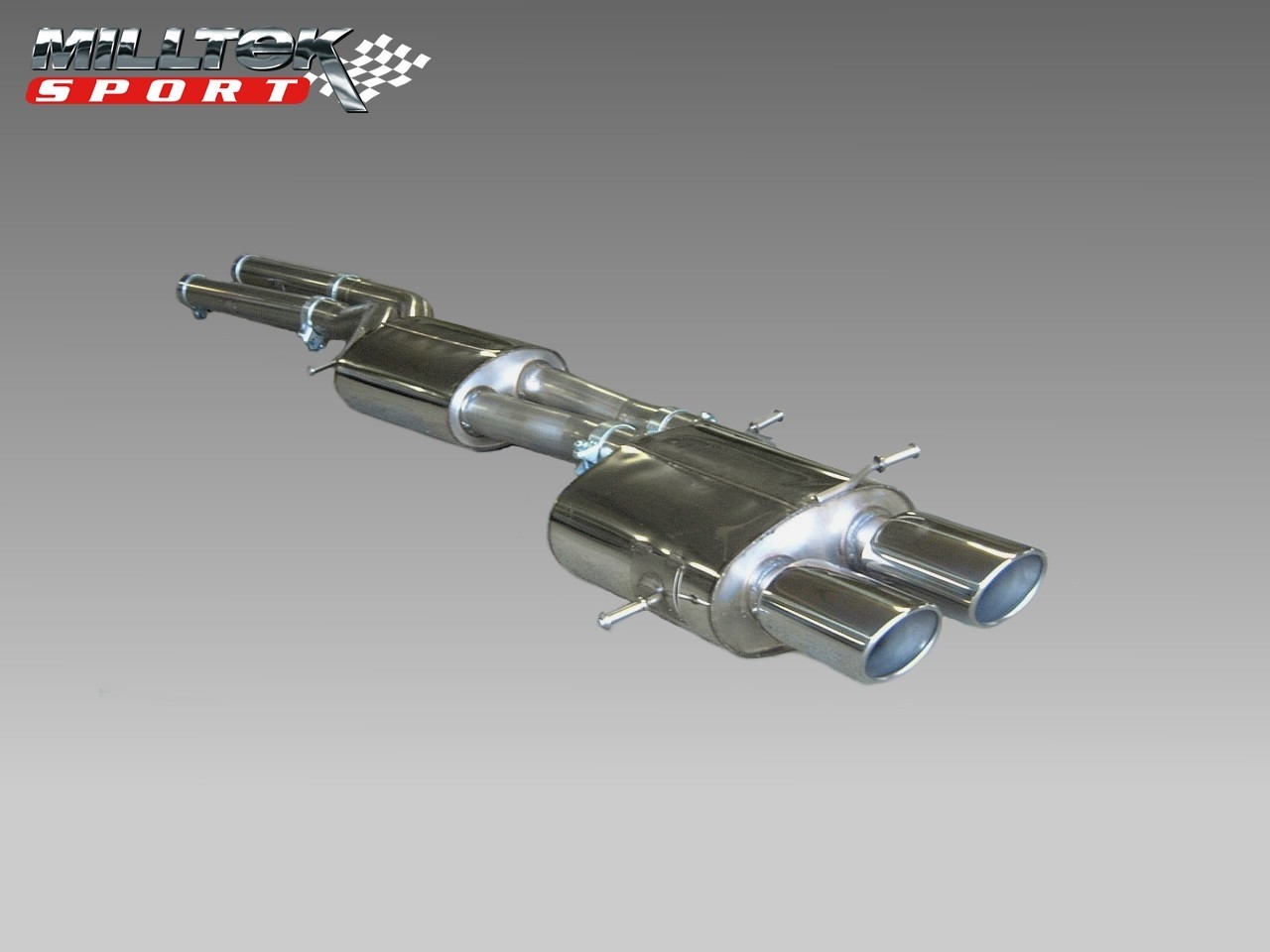 Milltek Audi RS4 B5 V6 Bi-Turbo non-resonated(luider) cat-back s