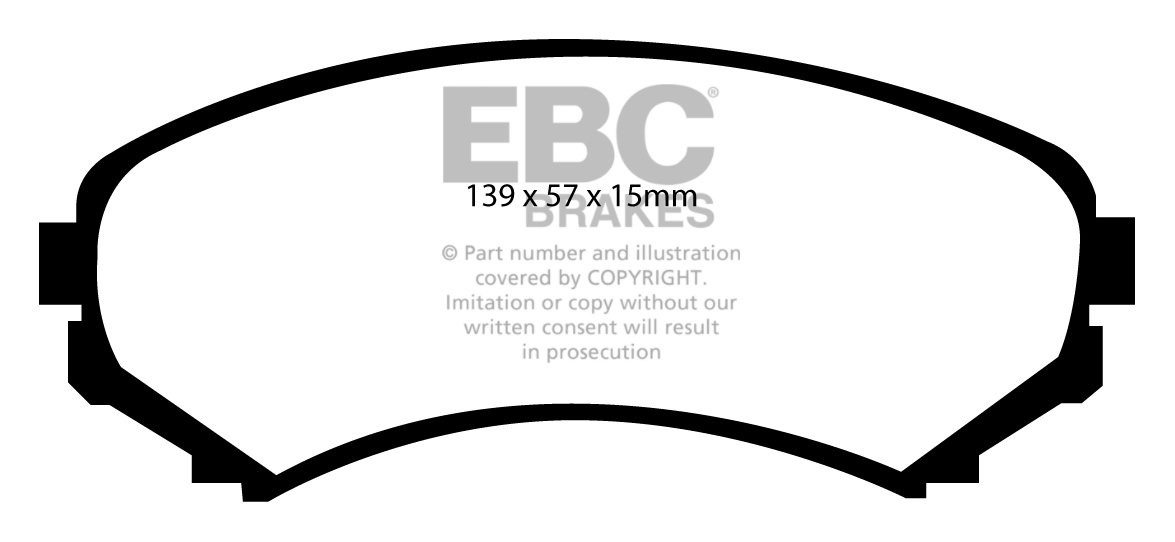 EBC Brakes MAZDA BEDRIJFSWAGEN Panel Van E 2.0 99-2002 Remblokke