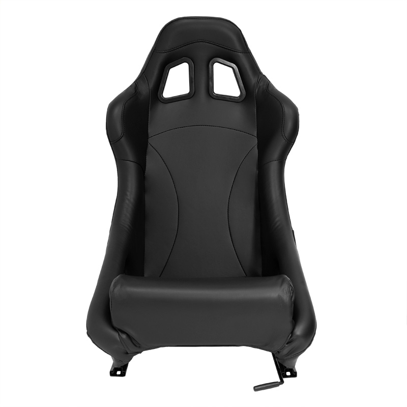Sport seat 'BH' - Black Synthetic leather - Non-reclinable back-rest - incl. slides