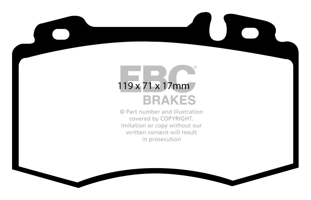 EBC Brakes MERCEDES SL-Class (R129) SL320 99-2002 Remblokken voo