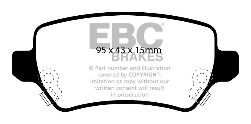EBC Brakes OPEL Zafira B 2.2 2005-.. Remblokken achterzijde