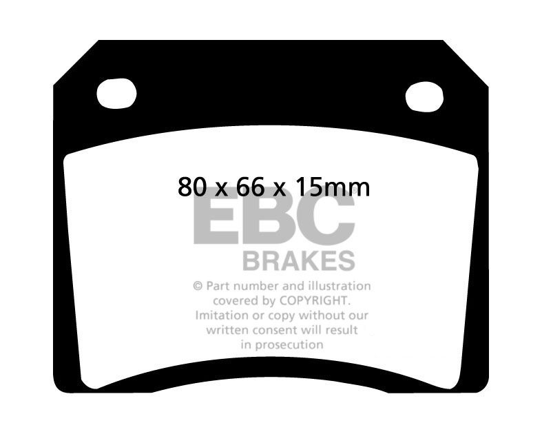EBC Brakes DAIMLER Sovereign 3.4 75-83 Remblokken achterzijde