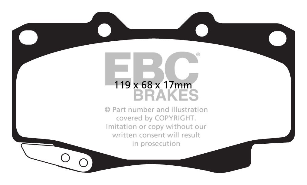 EBC Brakes TOYOTA BEDRIJFSWAGEN Hi-Lux 3.0 TD (MRO) 2005-.. Remb