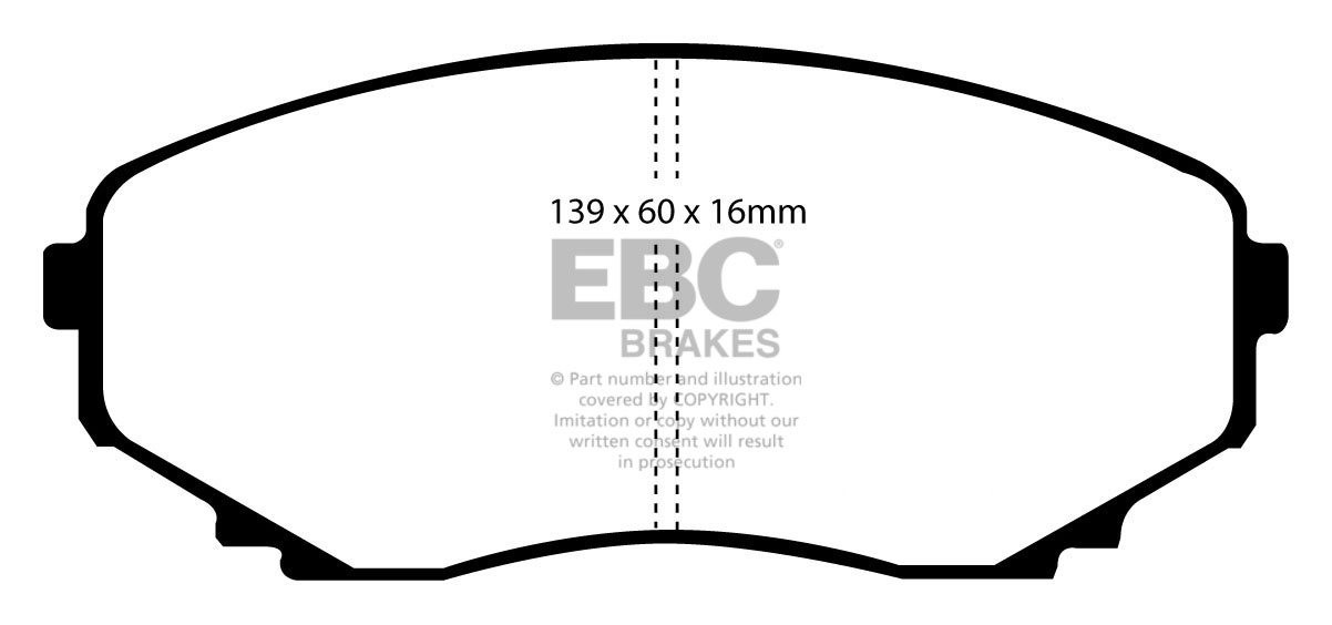 EBC Brakes MAZDA Bongo 2.5 TD (Friendee) 95-.. Remblokken voorzi