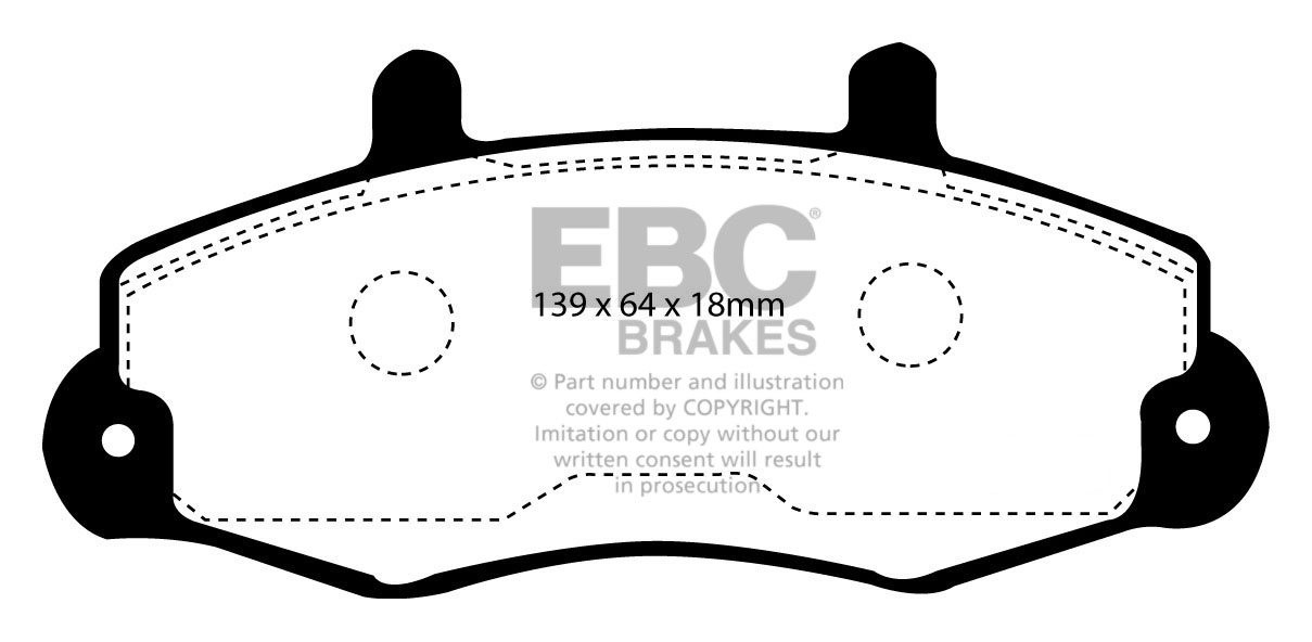EBC Brakes FORD BEDRIJFSWAGEN Transit 80 98-2000 Remblokken voor