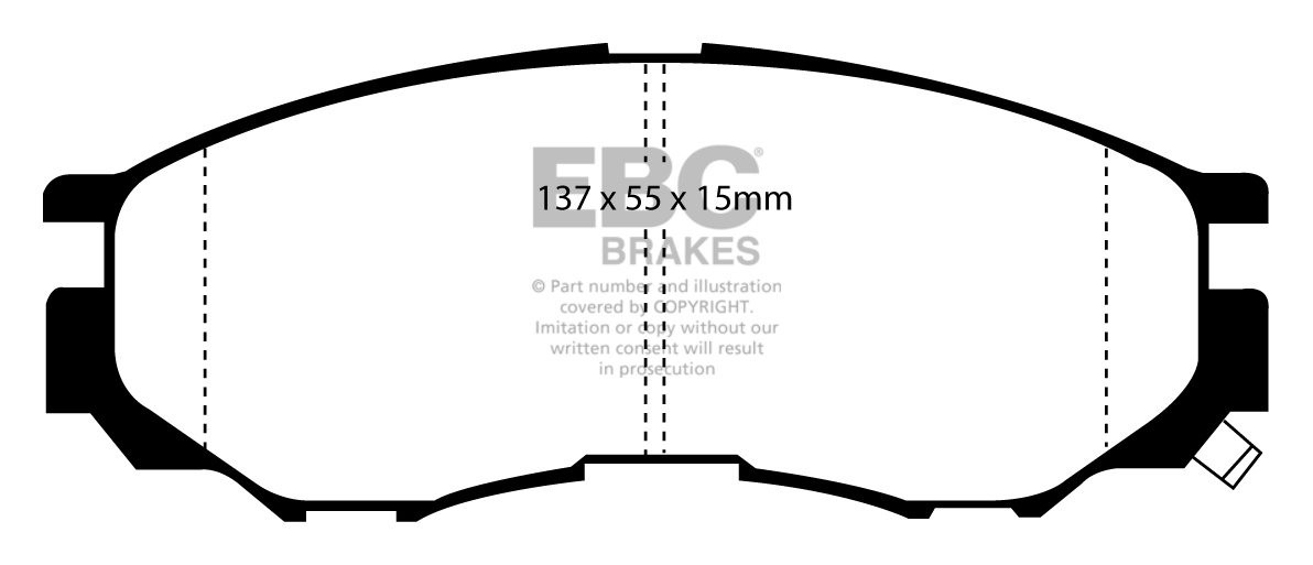 EBC Brakes MITSUBISHI BEDRIJFSWAGEN L 400 2.5 TD 96-.. Remblokke