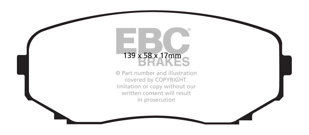 EBC Brakes MAZDA CX-9 3.7 2008-.. Remblokken voorzijde