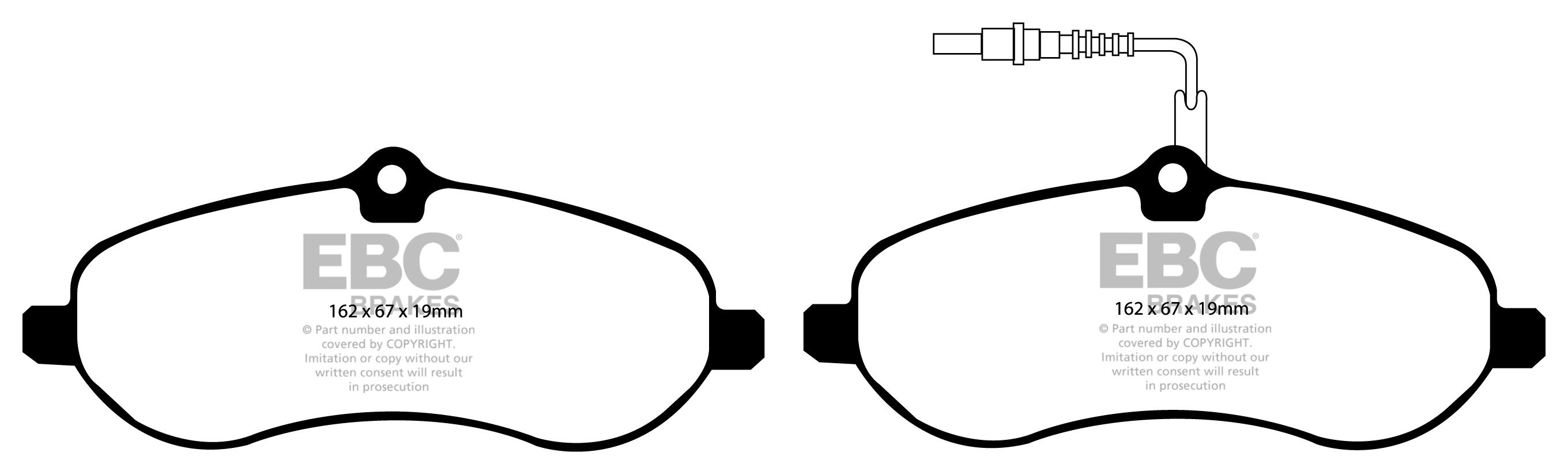 EBC Brakes FIAT BEDRIJFSWAGEN Scudo 2.0 2007-.. Remblokken voorz