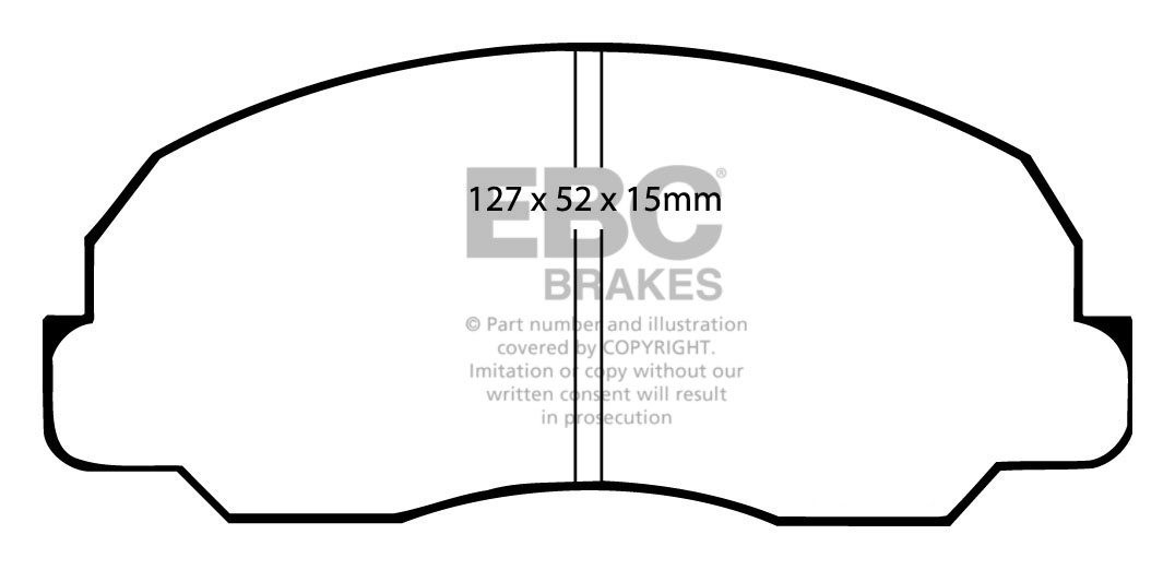 EBC Brakes DAIHATSU Fourtrak/Rugger 2.8 D (F70 F75 F77) 84-89 Re