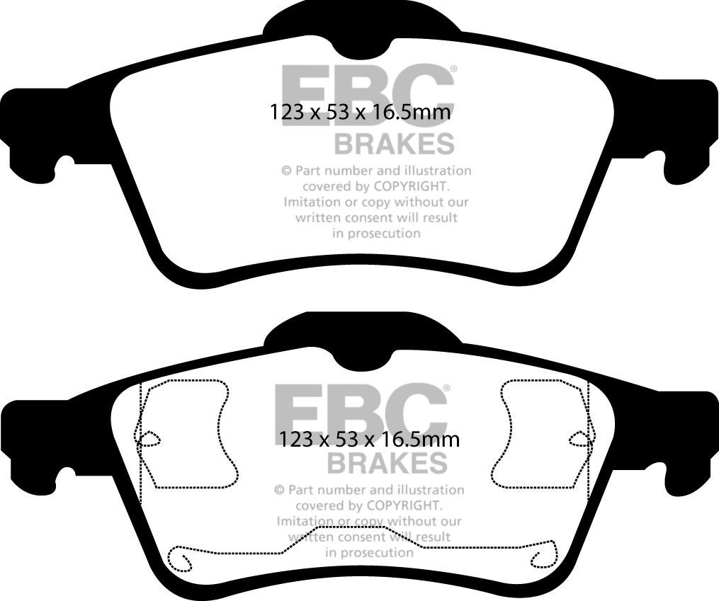 EBC Brakes RENAULT Espace 3.0 TD 2003-2006 Remblokken achterzijd
