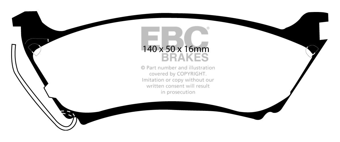 EBC Brakes MERCEDES M-Class (W163) ML230 (2.3) 98-99 Remblokken